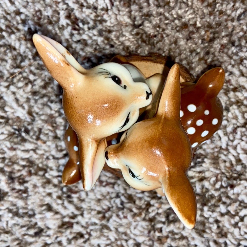 Two Vintage Sitting 🦌 Porcelain Knicks-Knacks Marked Japan- In Perfect Condition - Picture 10 of 16